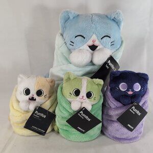 Purritos 4 Lot XL Tuna Matcha Porkbun Sesame Uncute Plush Stuffed Animal Tags
